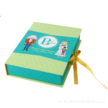 कस्टम मुद्रित गहने पैकेजिंग पुस्तक आकार का उपहार बॉक्स
